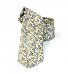          NM Slim Krawatte - Gelb geblümt Gemusterte Hemden